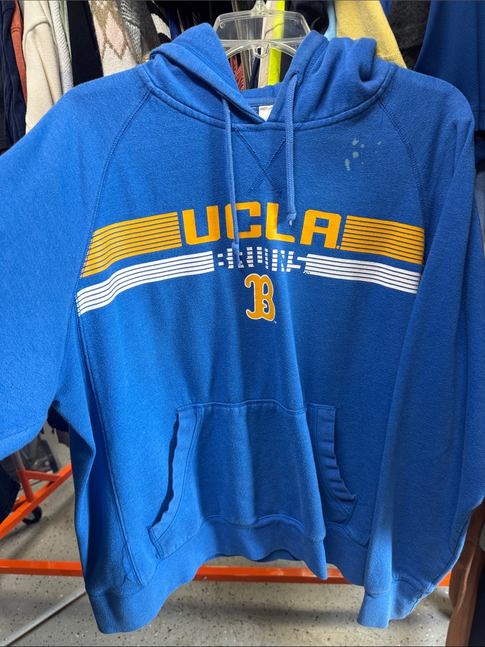 Rivalry Threads Blue UCLA Hoodie with Yellow & White Stripes